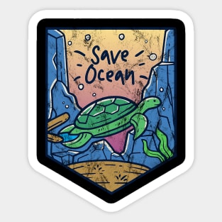 Save Ocean Sticker